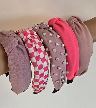 Plišane i tekstilne trake/rajfovi za kosu sa čvorom – raznoliki modeli