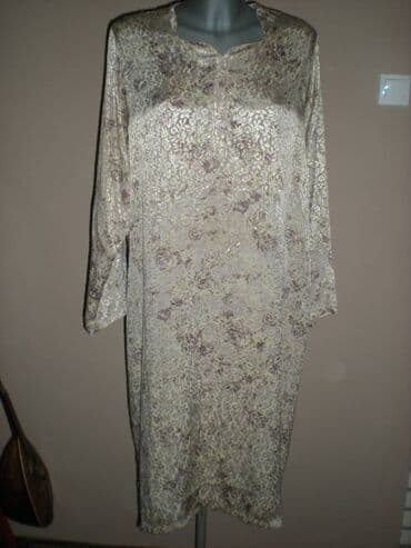 Haljine: One size, bоја - Zlatna, Oversize, Dugih rukava — 2