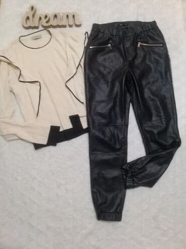 lanene pantalone lidl: S (EU 36), M (EU 38), Normalan struk — 1