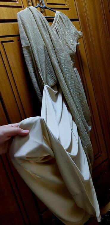 dugacke haljine svecane: S (EU 36), color - Gold, Evening, Other sleeves — 4