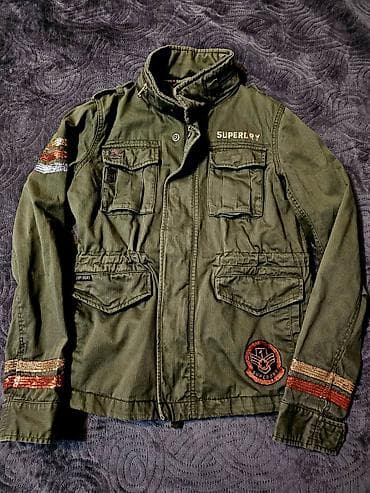 pepco zenski kaputi: Superdry ženska vojnički stil jakna, maslinasto zelena.
M vel — 1