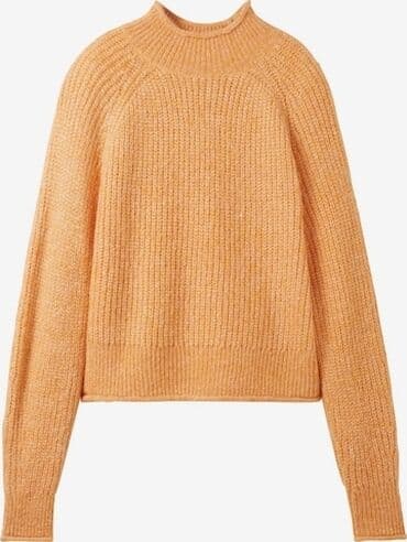 Ženski pleteni džemper u toploj kajsija/oker nijansi. Model sa raglan na lalafo.rs Ženski pleteni džemper u toploj kajsija/oker nijansi. Model sa raglan