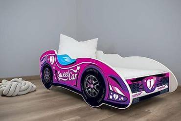 Krevet za dečiju sobu sa dušekom za devojčice 160x80 cm (Formula 1)