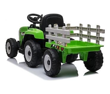 ne parkiraj garaza: BBO traktor na akumulator 12V (XMX611) – zeleni sa prikolicom Šifra — 4