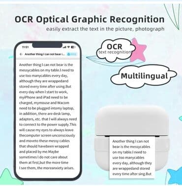 Audio tehnika: Prenosivi termalni mini štampač (bez mastila) – Bluetooth, 200 DPI — 4