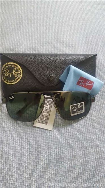 ray ban uv400: Ray Ban Sunčane Naočare Zeleno Staklo i Crn Ram Model 6519 Model 6519 — 1