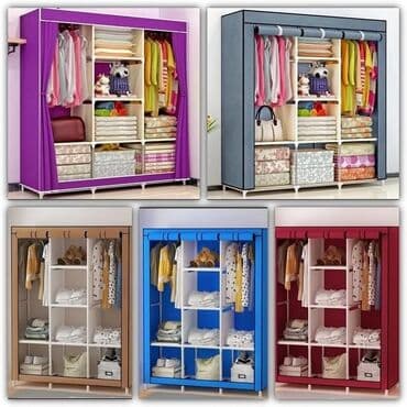 Platneni garderober 3,300 din Sklopivi prenosivi orman 130x45x175cm na lalafo.rs Platneni garderober 3,300 din Sklopivi prenosivi orman 130x45x175cm