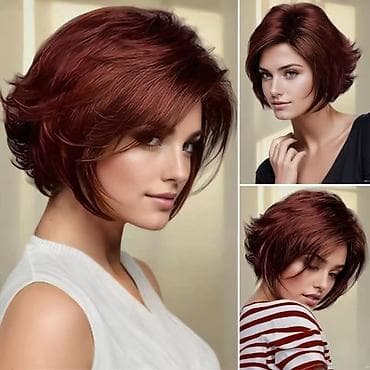 mona bez torbe: Perike – 3400 din Duga ravna perika sa šiškama, ombre prelaz crna → — 7