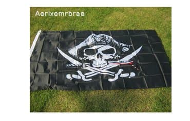 zvučnici sa mikrofonom: Piratska zastava 150 X 90 cm Zastava dimenzija 150 X 90 cm sa — 5