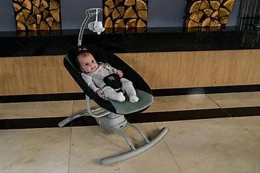 njihalica za bebe do 18kg: Električna ljuljaška za bebe Rocky Grey – MONI (šifra: CAN9434-70) — 9