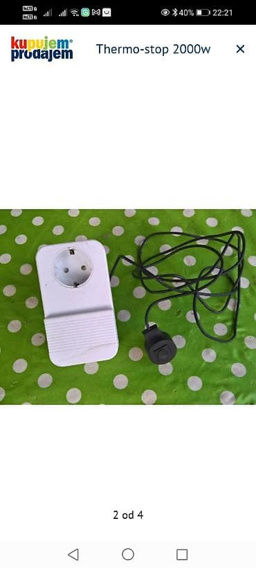 sporeti na drva cacak: Thermo-Stop 2000 W – upravljač za protočne/bojlere malog kapaciteta - — 2
