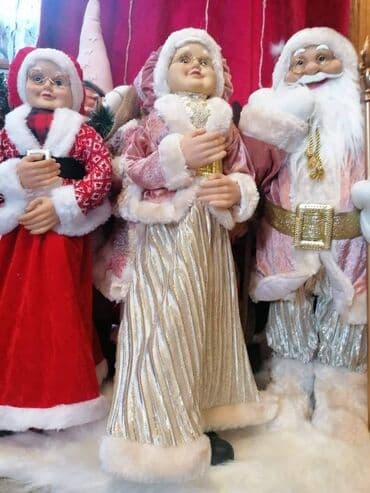 muzicki deda mraz: Deda-mraz 63cm - 4200din Baba-mrazica 60cm-4000din Muzicki deda-mraz — 3
