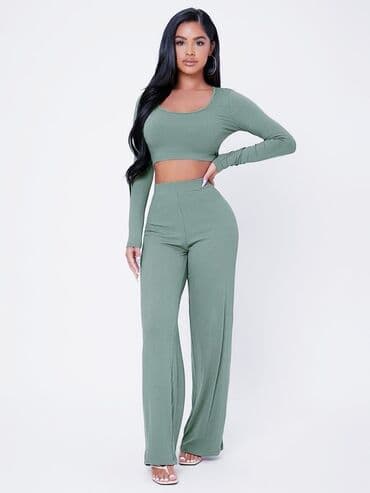 proljetne jakne ženske c a: 2XL (EU 44), High rise, Flare — 7