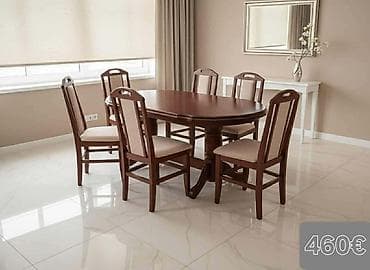 stari stilski namestaj: Trpezarijski setovi stolova i stolica, više modela. Detalji dizajna i — 9