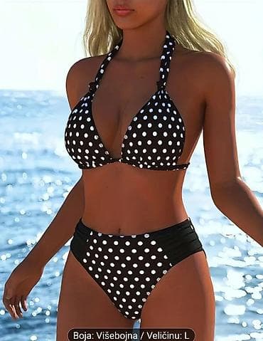 Ženski kupaći kostim – dvodelni bikini sa tufnama - Gornji deo at lalafo.rs Ženski kupaći kostim – dvodelni bikini sa tufnama - Gornji deo