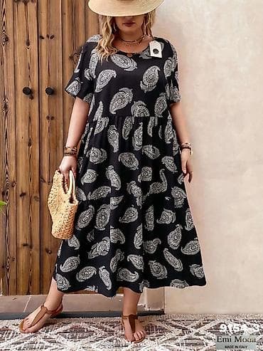 numoco haljine: 💫Midi letnja haljina sa printom – Emi Moda, Made in Italy — 4