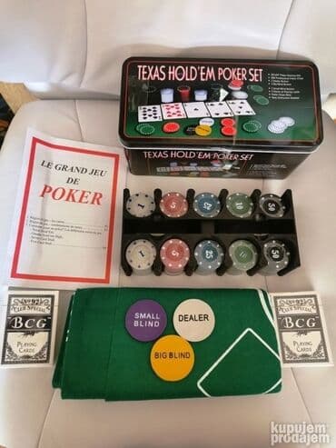Društvene igre: Texas Hold em poker 200 cipova Teksas poker SET Dobijate zeleno — 1