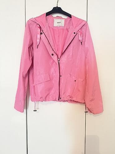 mona roza torbica: ONLY ženska lagana jakna sa kapuljačom – roza - Brend: ONLY - Model — 4