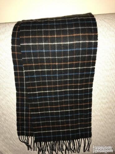 Čarape i donji veš: Original GANT šal NOV 100% Wolle Crna boja Sirina 25cm duzina — 5