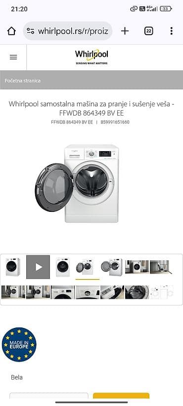 Kombinovana ves masina na lalafo.rs Kombinovana ves masina