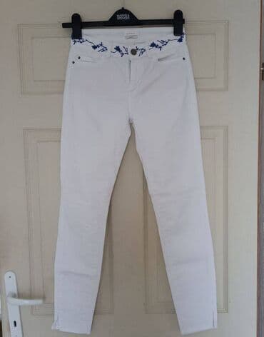 svecane pantalone i tunike: Esprit bele farmerke s. Esprit bele farmerke, sa interesantnim vezom — 1