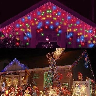 reflektori u boji: Led zavesa za spoljnu i unutrašnju upotrebu Dužina : 3m- 1.800dinara — 4