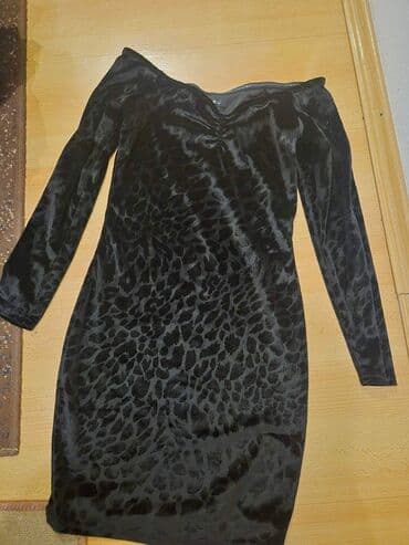 Bershka M, bоја - Crna, Koktel, klub, Dugih rukava — 5