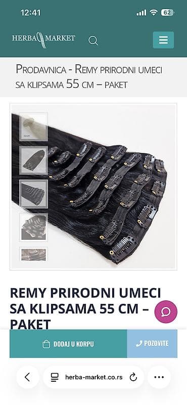papuce platforma: Remy prirodna kosa celo pakovanje klipse 💛Nove klipse, prirodna kosa — 6