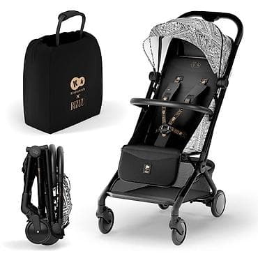 Kolica za bebe: KINDERKRAFT KOLICA PILOT 2 BIZUU LUNAR BLACK – kabinska, kompaktna — 3