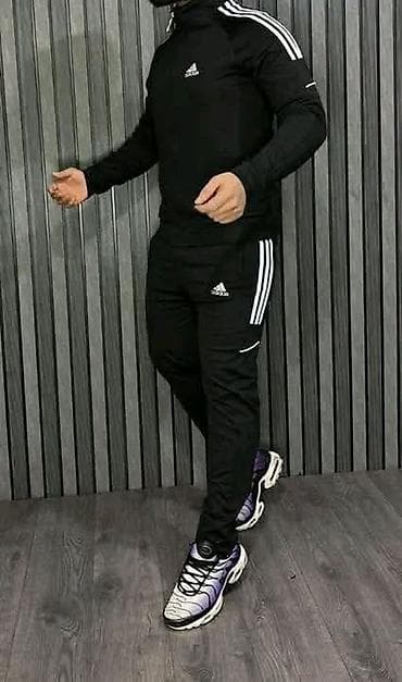 tactical pantalone: Trenerka Adidas, bоја - Crna — 3