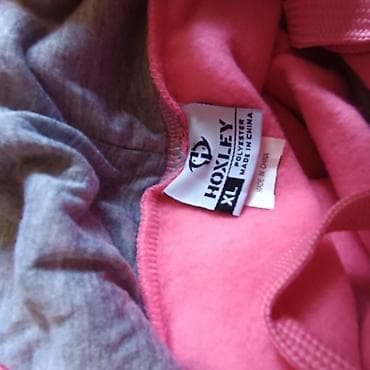 ski pantalone second hand: Pink dukserica s kapuljačom – Hoxley, veličina XL - Model: hoodie sa — 3