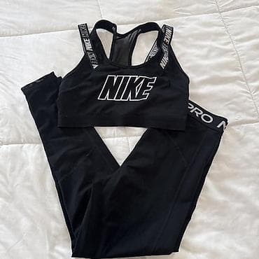 massimo dutti sako zenski: Nike ženski trening set – sportski grudnjak + helanke - Boja: crna sa — 4