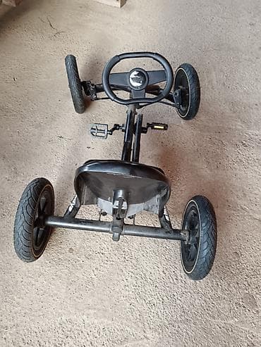 jaje sediste: Dečiji go-kart na pedale BERG Buddy (crni) U odličnom stanju - — 3