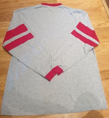 duks sa krznom: U. S. POLO ASSN original muski dux, majica dugih rukava, siva, sa — 4