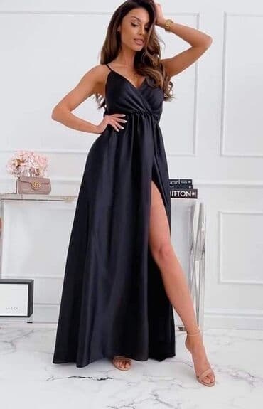 crna uska haljina na bretele: Haljine 2400 — 1