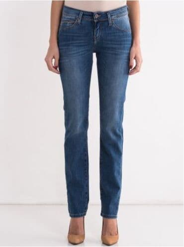 rebraste pantalone: 29, 32, Jeans, Regular rise, Straight — 1