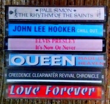 video igrice iz 80 tih: 6 originalnih audio kaseta – Elvis Presley, Love Forever, Queen, Paul — 6