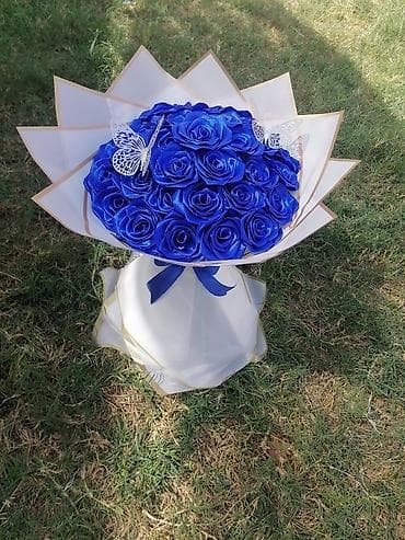 materijal za vez: Buket ruža od satena – ručno izrađene večno‑trajne ruže - Materijal — 1