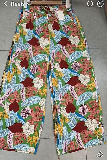 armani si: Siroke pantalone raznih sarenih dezena i boja sa elasticnim pojasem — 3