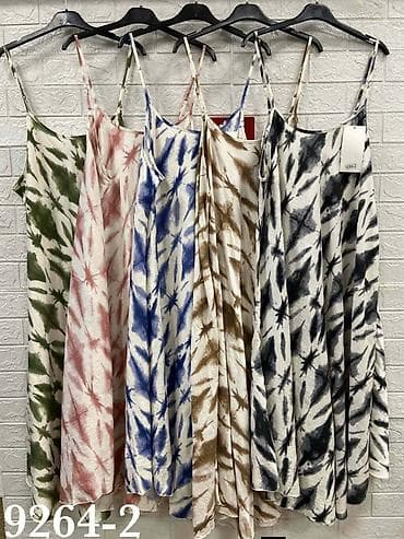 pantera haljine: Letnja haljina na tanke bretele - Kroj: lepršava A-linija, midi — 10