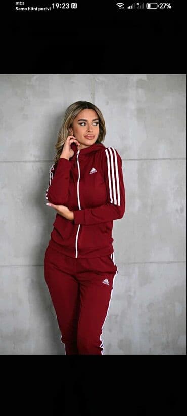 Women's Clothing: Ženski komplet trenerke – gornji deo s rajsferšlusom i kapuljačom + — 8