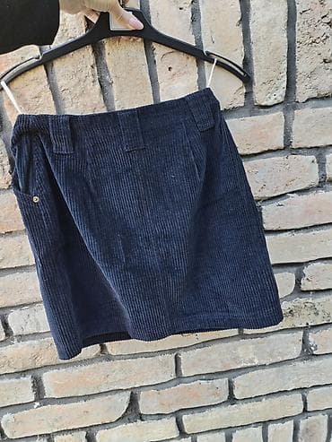 suknje mini: Somot suknja – velicina M - Materijal: somot (rebrasti, mekan i — 3