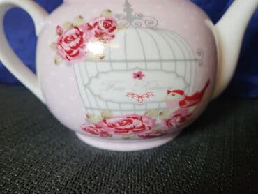 porcelanske solje za caj: Bokal nov,vintaz porcelanski. Nov bokal. Visina. 12cm — 3