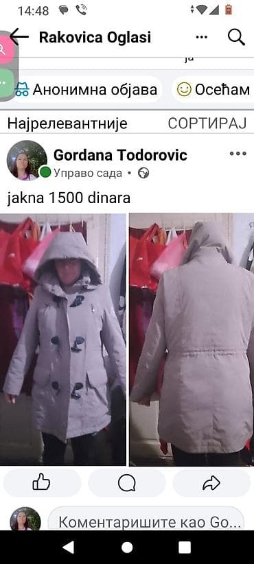 kaput vero moda: Ženske zimske jakne – više modela i veličina 1) Siva prošivena jakna — 7