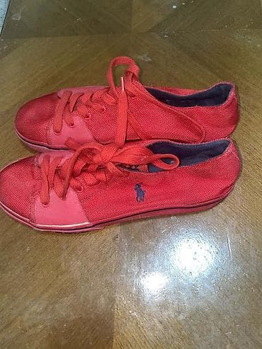 nike air max command leather: Polo Ralph Lauren patike – crvene - Model: niske patike sa pertlama - — 4