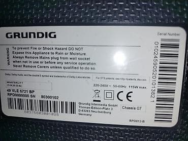 a neka slika: Televizor marke Grunding, 49 inča,ton ima ali sliku nema,smart tv — 2
