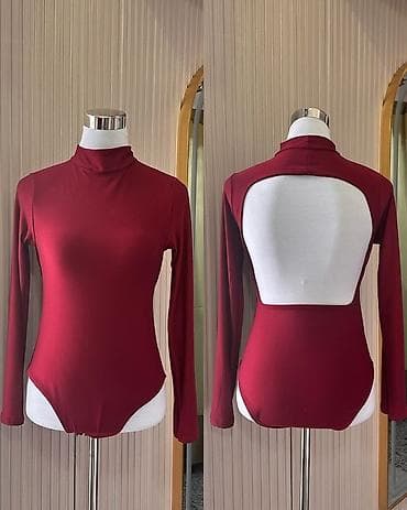 Bodi dug rukav sa golim ledjima. Borda,crvena,roza,pink,tamno