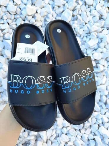 bele papuce sa platformom: Hugo Boss, veličina - 46 — 2