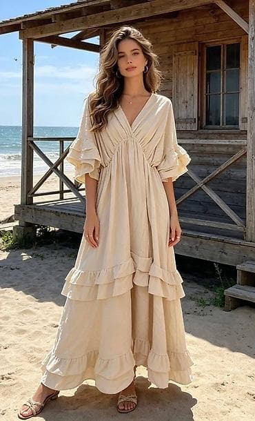 minic odeca: ✅Boho maxi haljina sa volanima
✅3000 din
✅S M L — 6