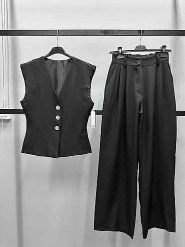 Beauty & Care: 🔥Damski dvodelni komplet – prsluk i pantalone, crna boja
✅3200 din — 2